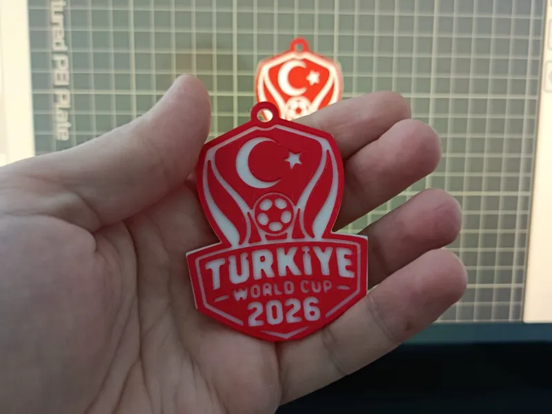 Türkiye World Cup 2026 Fan Keychain