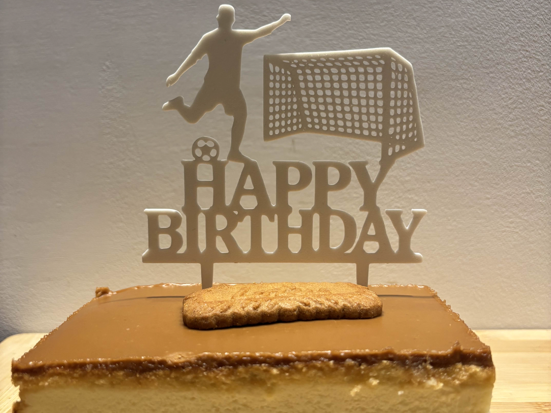 Happy Birthday Cake Topper ( Football player )