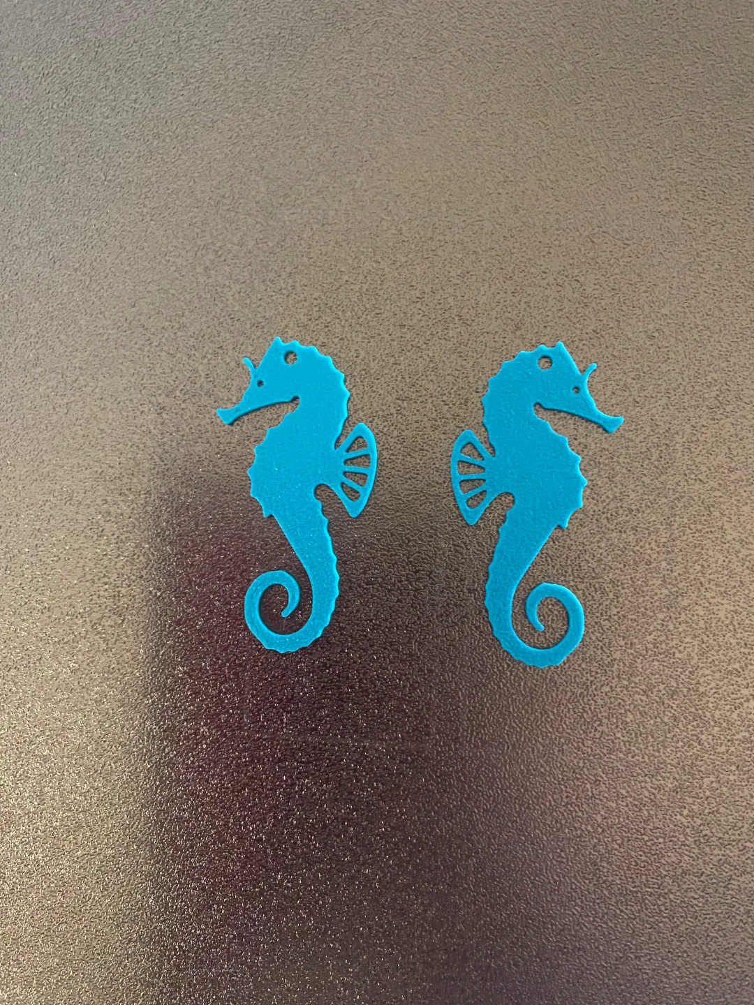 seahorse earrings view 2