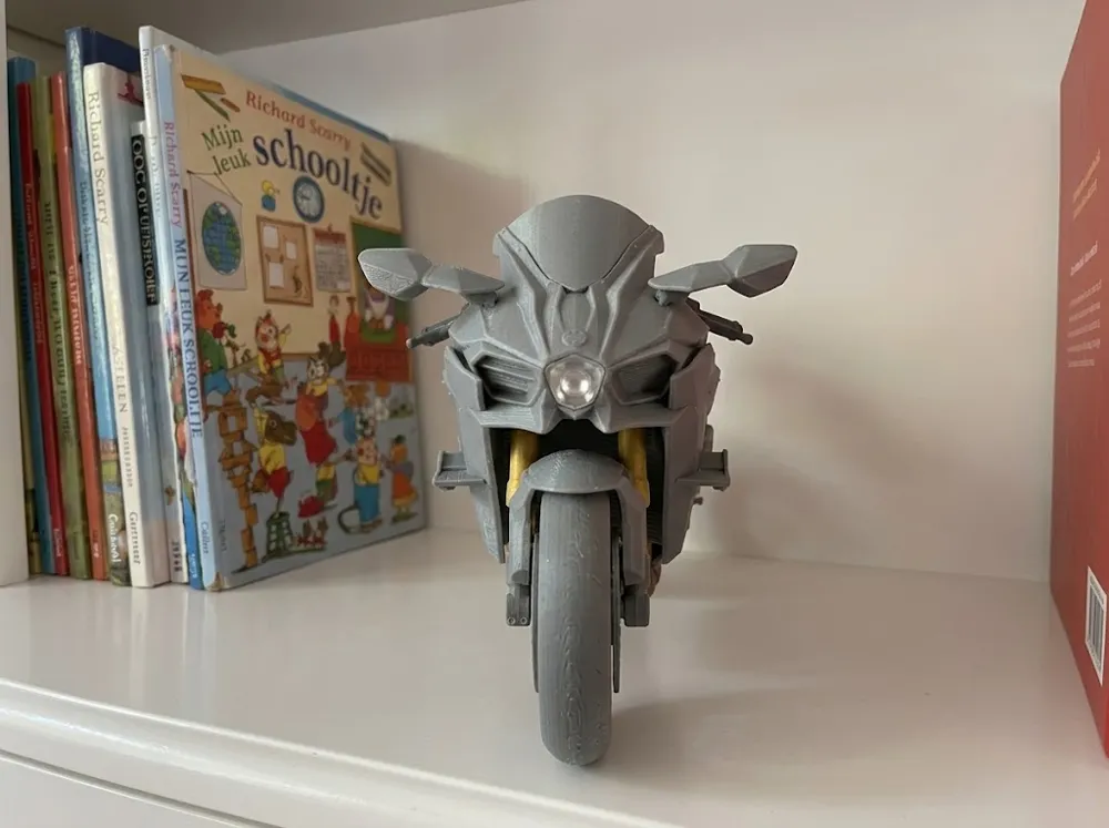 World First Printing Machine Kawasaki Ninja H2R - Free 3D Print Model - MakerWorld
