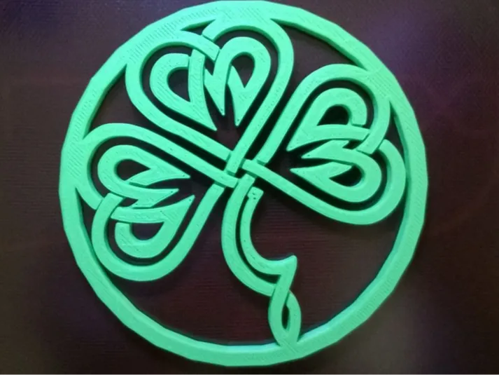 Celtic clover coaster