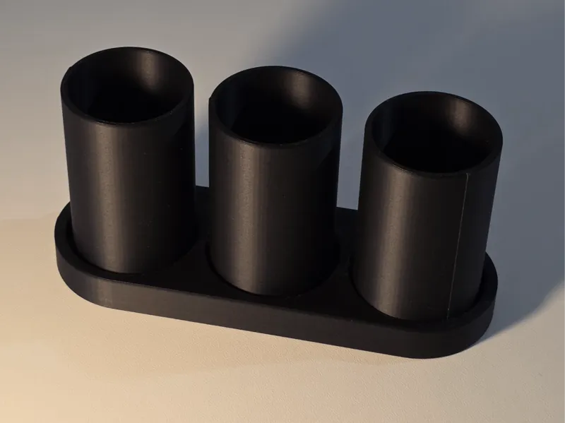 Set Bagno Portaspazzolini con Vassoio di Raccolta