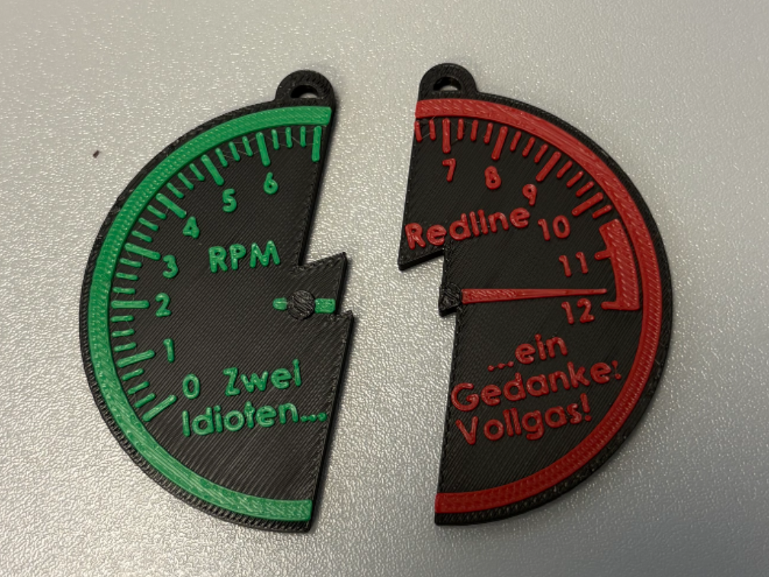 Motorcycle Partner Keychain Set