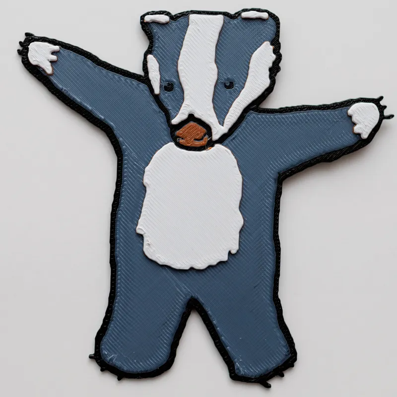 Badger badger - HueForge print