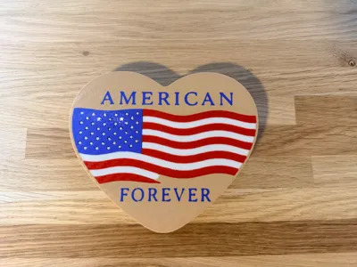 American Forever Heart – USA Flag Decor