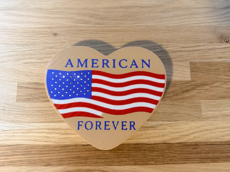 American Forever Heart – USA Flag Decor