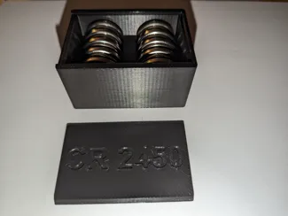 Battery box for CR 2450