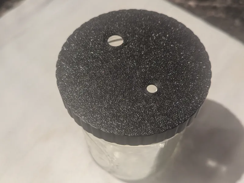 Mason Jar Lid Wide Mouth - Inoculation Holes
