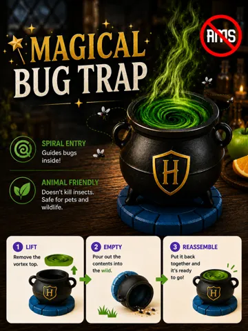 Accesorio para impresora 3D: Magical Bug Trap – Animal-Friendly (NO AMS) — vista de referencia 2
