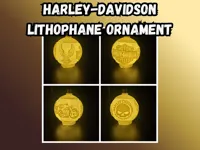Lithophanie Harley-Davidson — ornement de Noël — photo 2