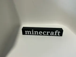 Minecraft text