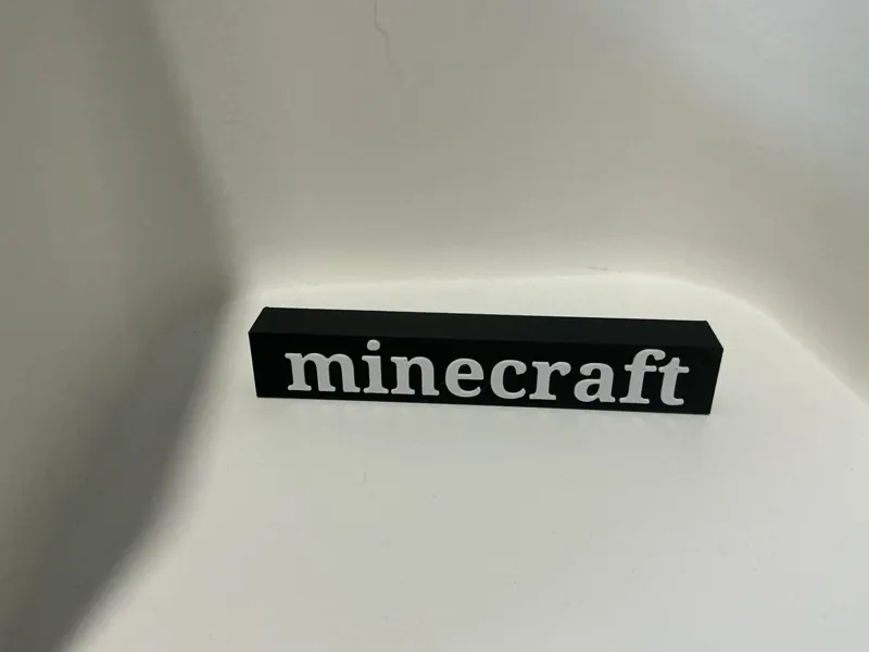 Minecraft text