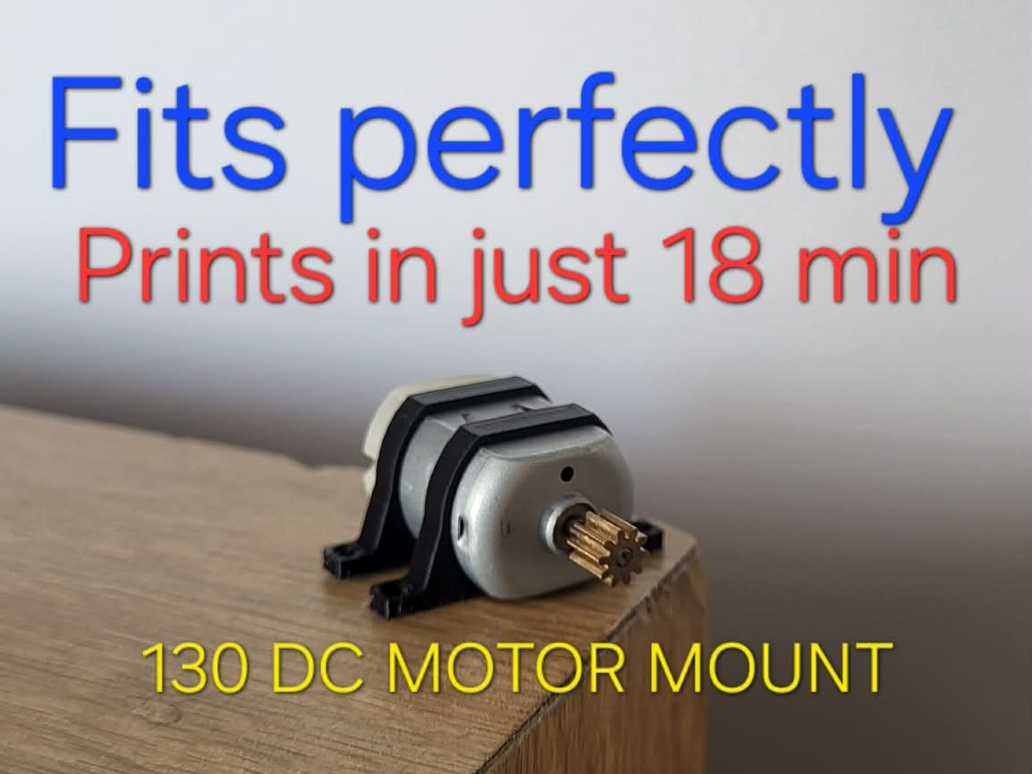Precision 130 DC Motor Mount  (20mm x 15mm)