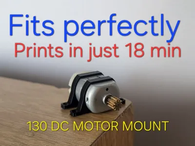 Precision 130 DC Motor Mount  (20mm x 15mm)