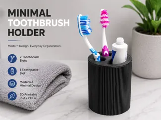 Bathroom Toothbrush Organizer