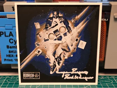Lupe Fiasco "Food & Liquor" Album - Hueforge Art
