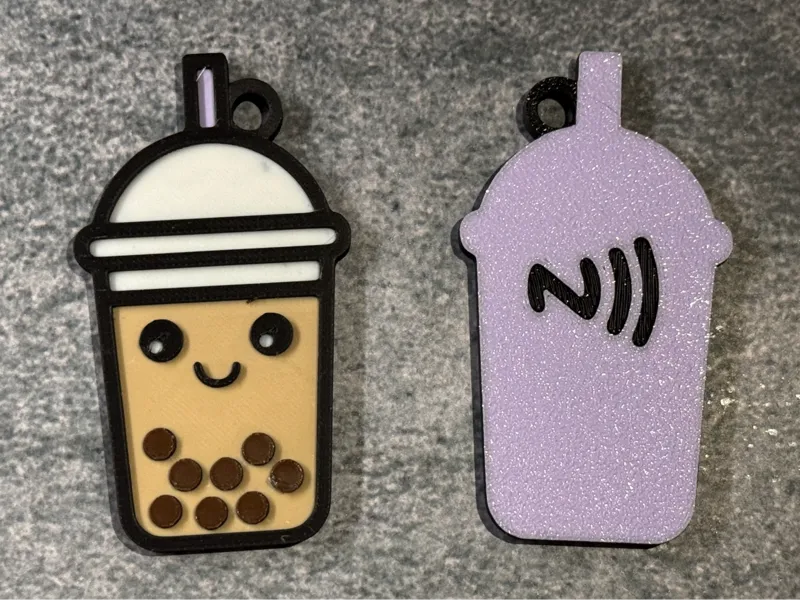 Cute NFC Kawaii Boba Tag