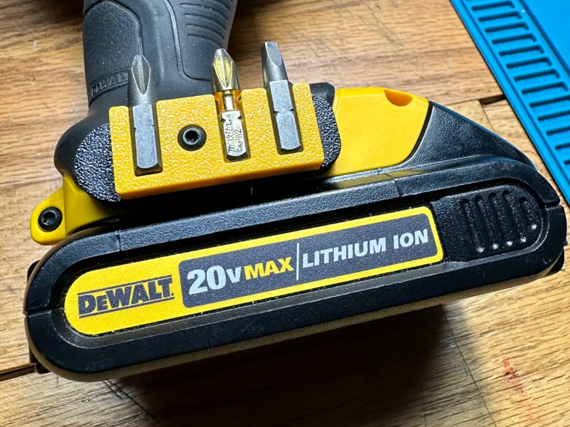 Dewalt vertical AND horizontal Bit Holder