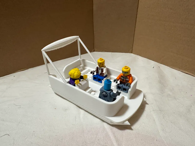 Brick-Compatible Pontoon Boat