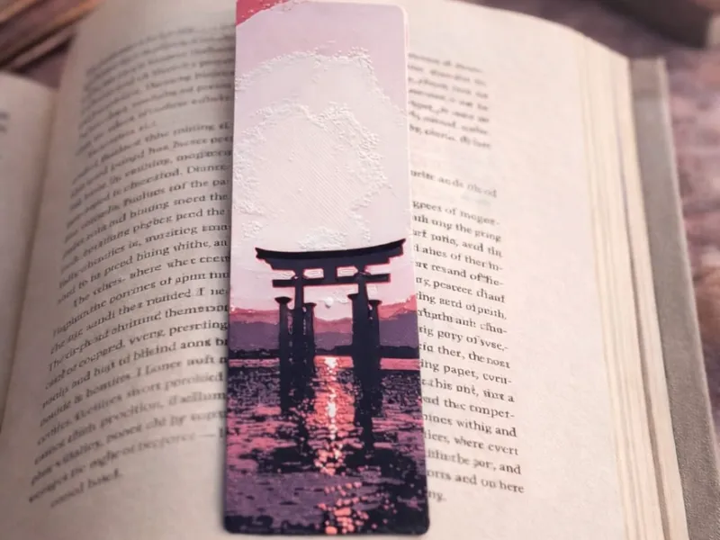 Torii Sunset Bookmark Japan