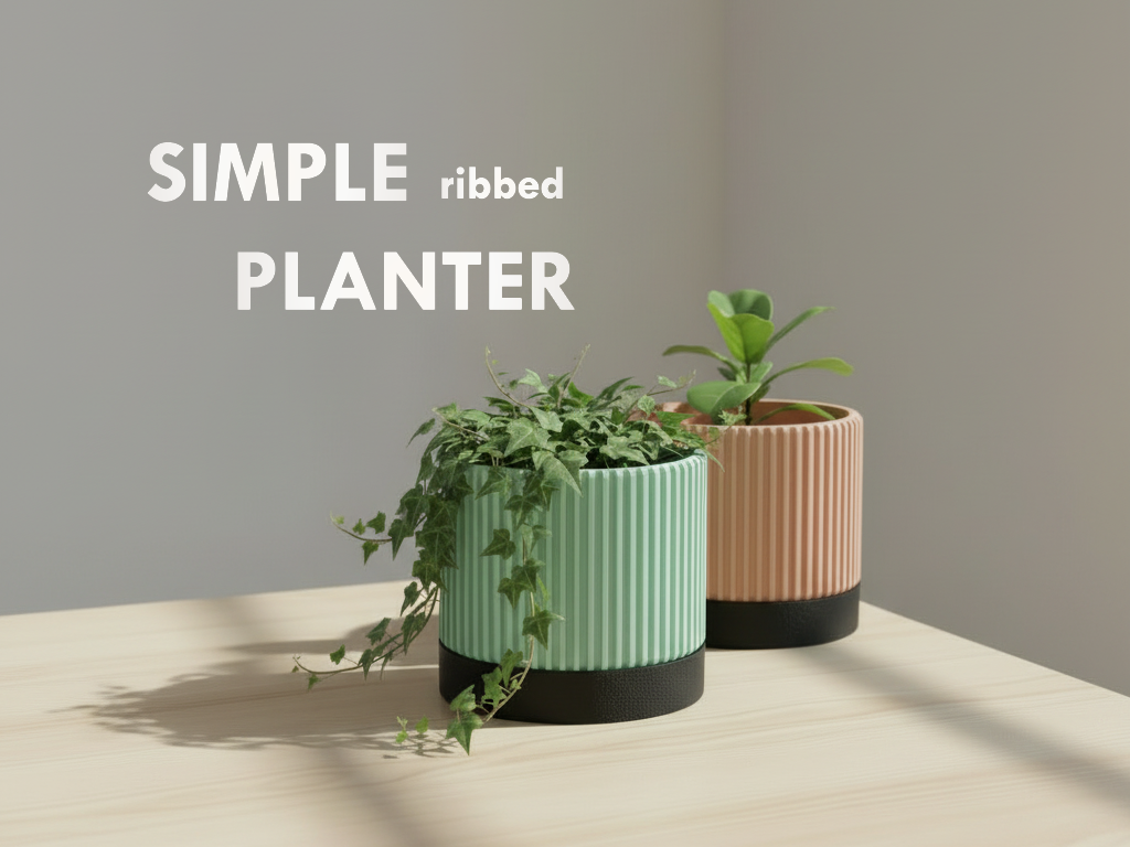 Simple Ribbed Planter