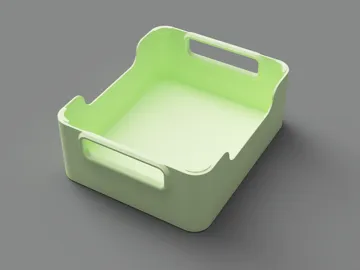 Modelo para impresión 3D: 可堆叠收纳篮 — vista de referencia 5