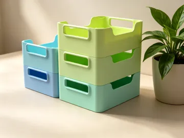 Modelo para impresión 3D: 可堆叠收纳篮 — vista de referencia 2