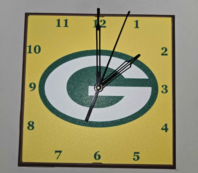 Green Bay Packers Clock Face