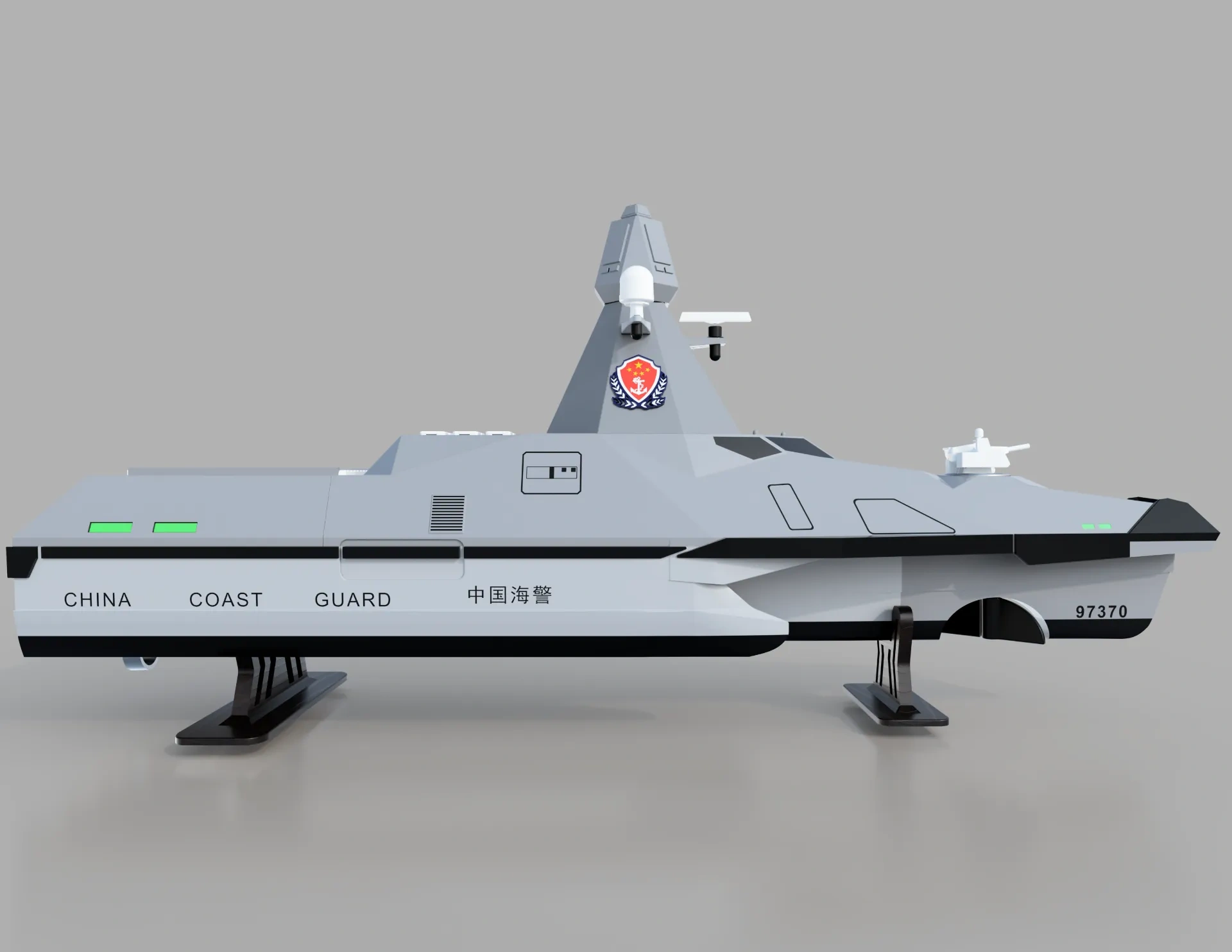 Miniatura 2 do modelo 3D RC-雷霆A2000无人舰艇
