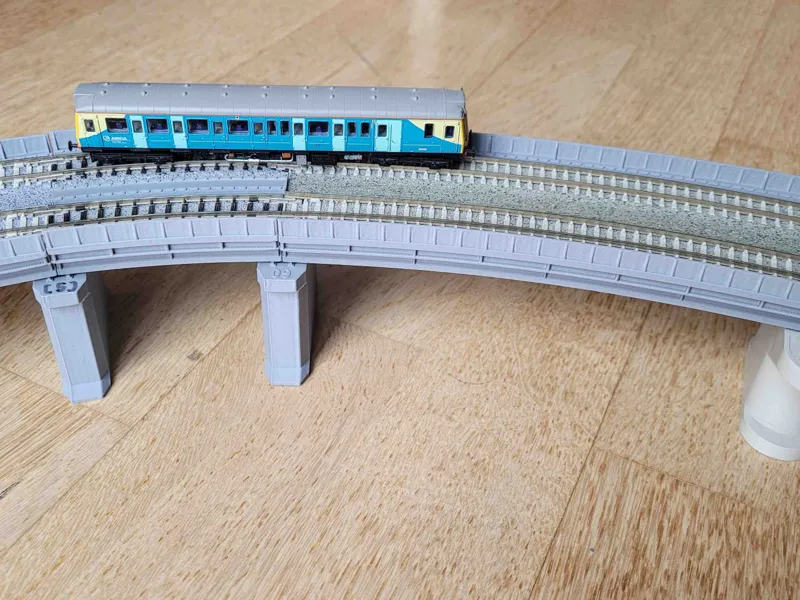 DIY-Viaduct for KATO-Unitrack, Double-Tracks