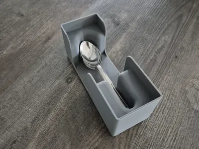 Gridfinity Kitchen Collection Tea Spoon Bin 4x1,5