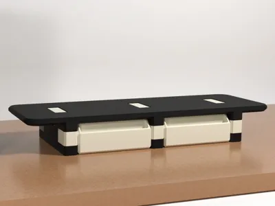 Modular Desktop Monitor Storage Riser