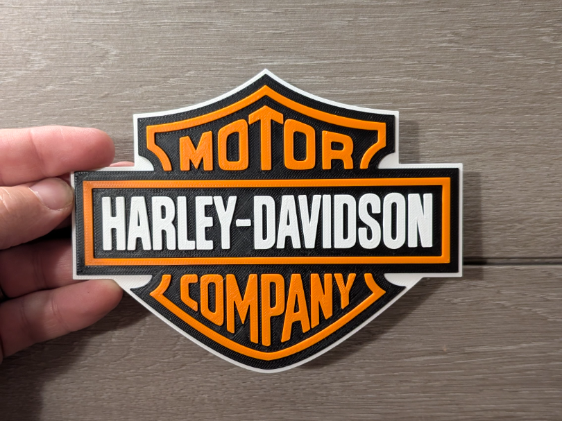 Harley Davidson logo sign plaque 2-sizes
