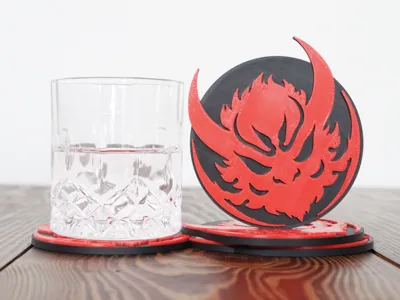 Demon Head Coasters