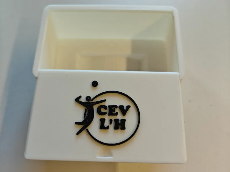 Whistle box with logo
