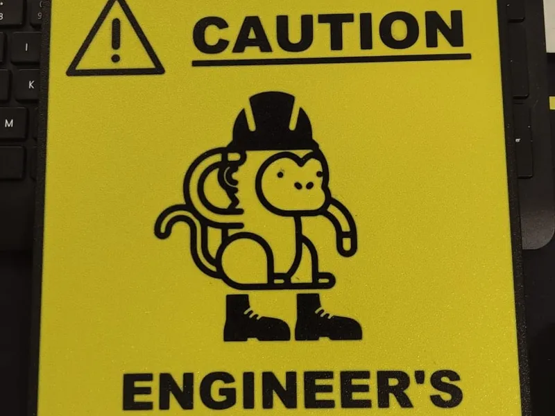 Funny Engineer Sign
