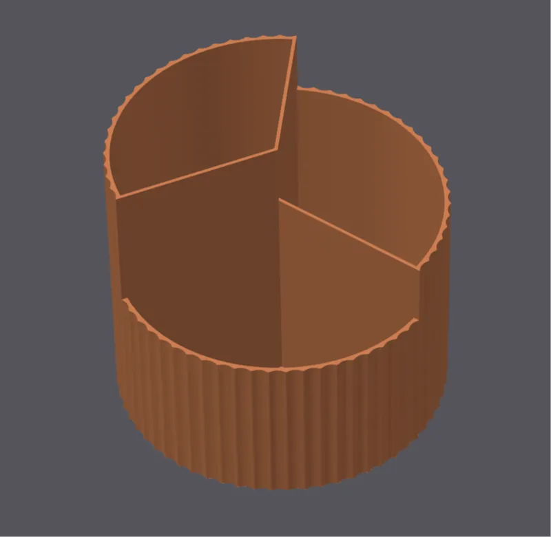 Sectioned Stationary Pot