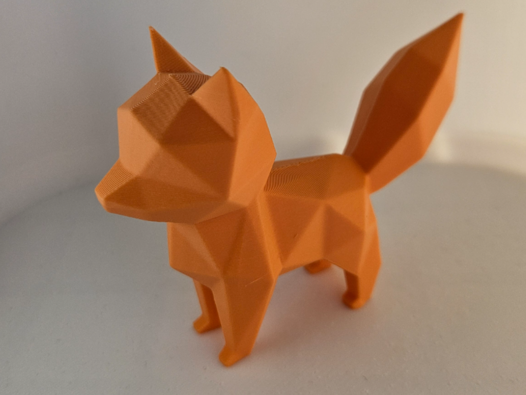Süßer Fuchs in Polygonoptik