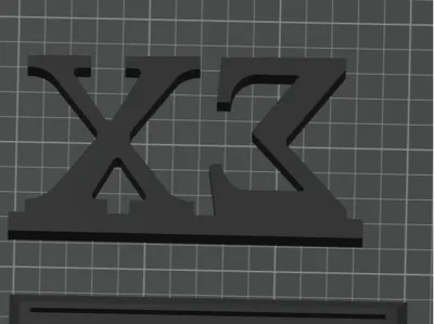 Sigma Chi Block Letters Stand