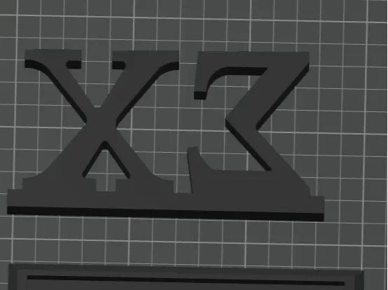 Sigma Chi Block Letters Stand
