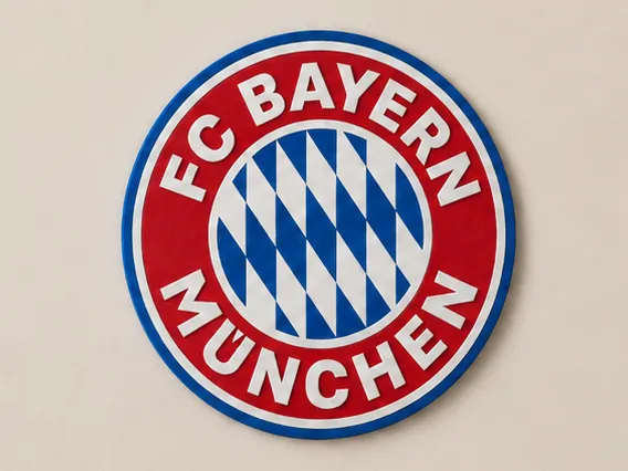 Bayern Munchen — Multi-Color 3D Printed Plaque
