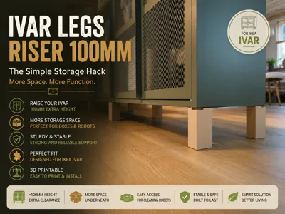 IKEA IVAR Legs Riser 100mm | Storage Hack Feet