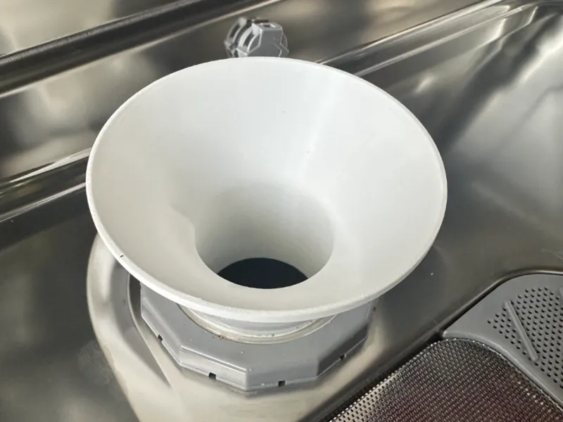 Dishwasher salt funnel