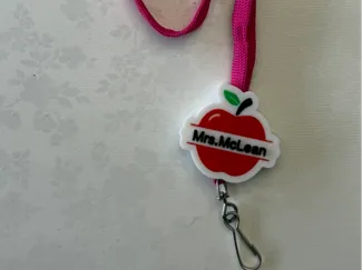 CUSTOM TEACHER LANYARD APPLE