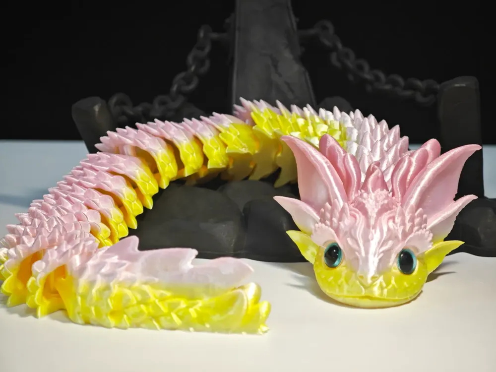 Year of the Snake - Beautiful Snake~ Articulated Hinged Snake, Print-in ...