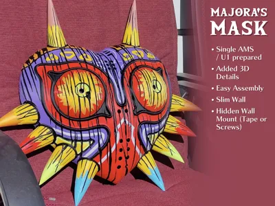 4-Color AMS Majora’s Mask: High Detail, Easy Build