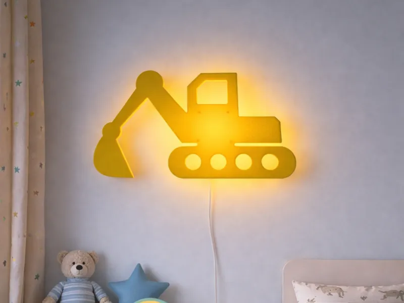 Bagger Lampe für Kinder Bambu LED Kit Nachtlicht