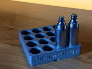 Carbon Dioxide CO2 Cartridge Holder Gridfinity 2x2