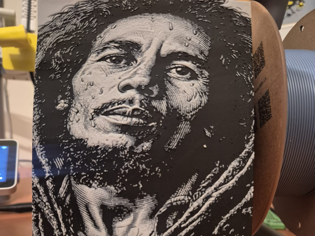 bob marley drawing hueforge