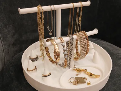 Sleek Ergonomic Portable 5 In 1 Jewelry Tray